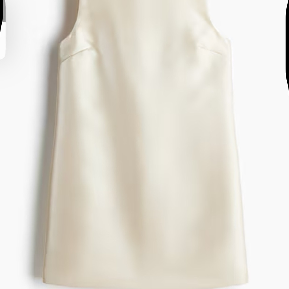 Cream Halter Sheath Mini Dress for Wedding Guest (NEVER WORN W/ TAG)